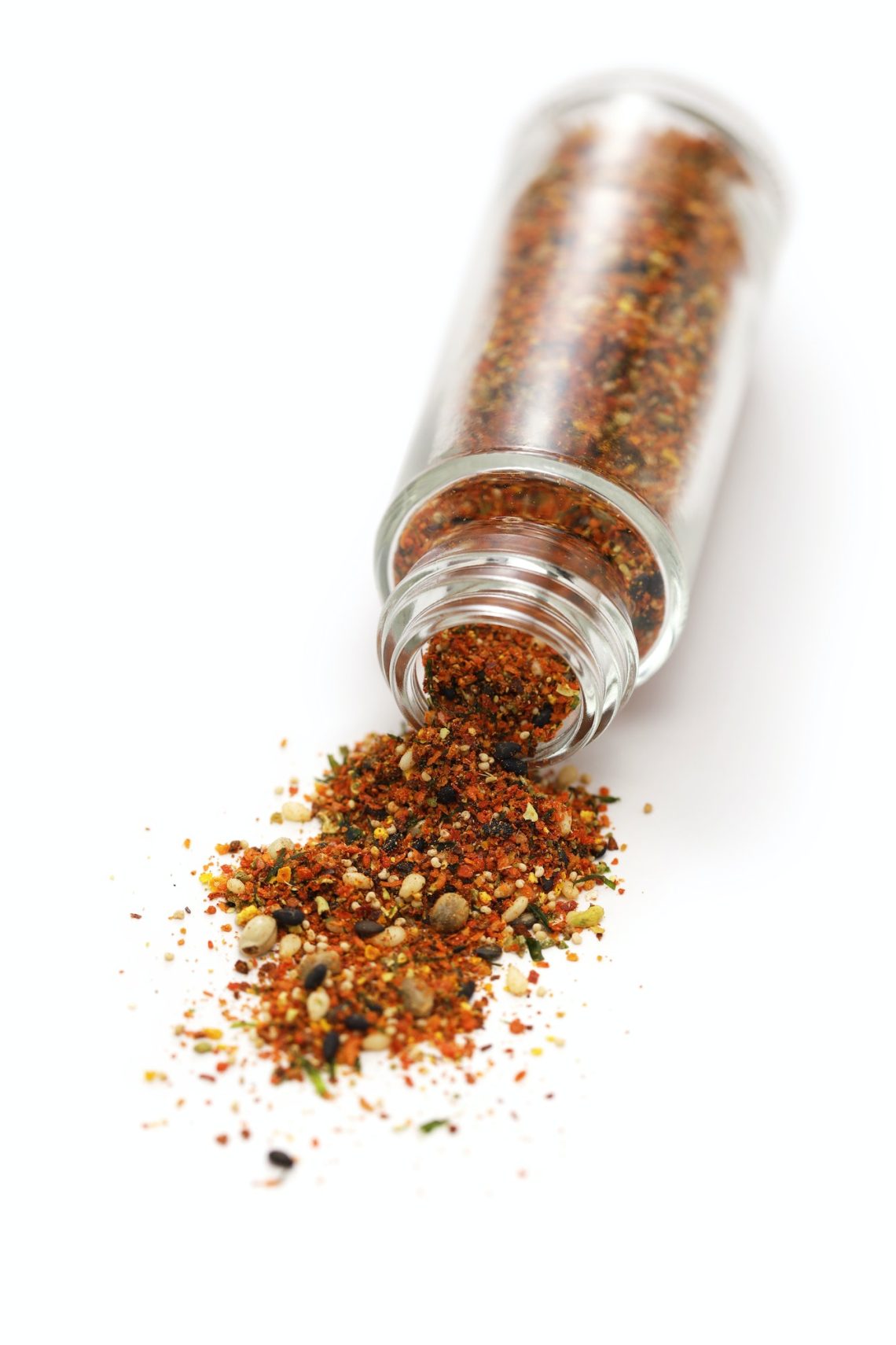 Shichimi Togarashi, a Japanese aromatic spices of dried chili pepper and other seasonings.